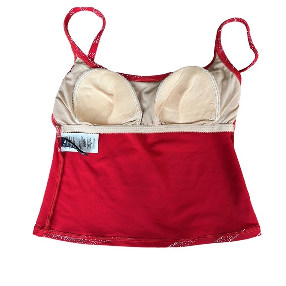 ANNE COLE COLLECTION 3 PCs red & white swim suit and cover-up, size 8, VGC - Picture 5 of 13